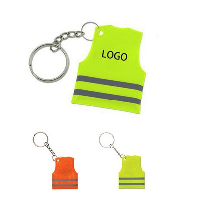 Reflective Safety Vest Key Tag