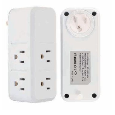 180 Degree Rotation 6 AC Ports Multiple Function Wall Charger Mold#P-05A