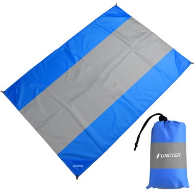 82.74 x 118.2 inch Large Sand Free Travel Beach Blanket Pocket Blanket- 100% Waterproof Beach Mat