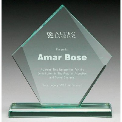 Corporate Diamond Glass Award, 7 3/4 "H