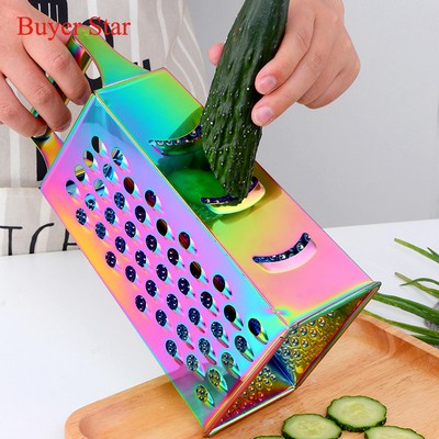 Stainless Steel Multifunctional Cheese Grater/ Slicer for Vegetable Fruit