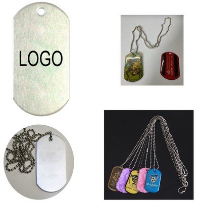 Aluminum Military Dog Tag