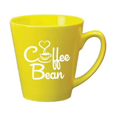 12 oz. Lemon Yellow Café Latte Mug