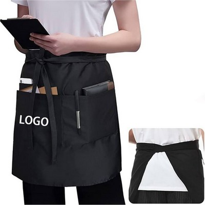 Waist Apron with 3 Pockets