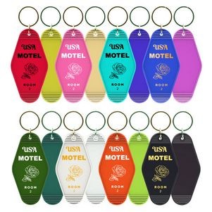 Vintage Plastic Hotel Keychain Motel Key Tag