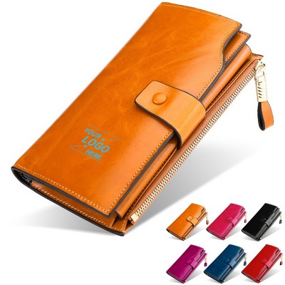 Women's RFID Blocking Leather Wallet