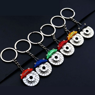 Brake Rotor Keychain Toy Automotive Part Car Key Tag Key Chain