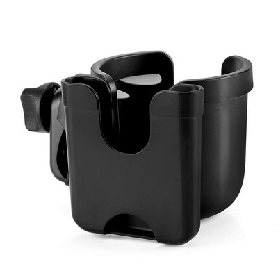 Stroller Cup Holder with Phone Holder, Bike Cup Holder, 2-in-1 Cup Phone Holder for Stroller