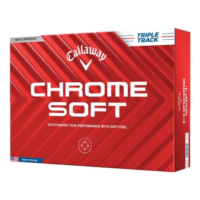 Callaway Chrome Soft Triple Track Golf Balls - White