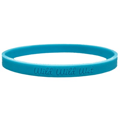 1/4 Inch Debossed Wristbands