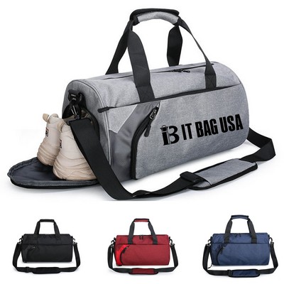 Duffle Travel Bag With Wet Pocket And Shoe Compartment