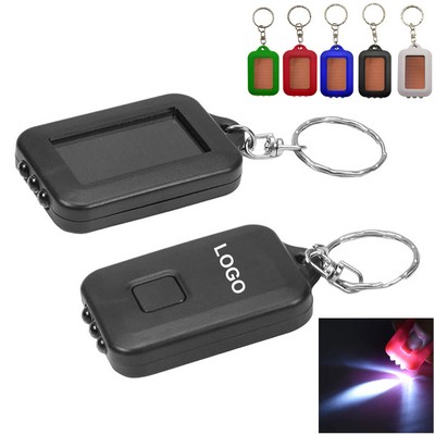 Solar Keychain LED Flashlight