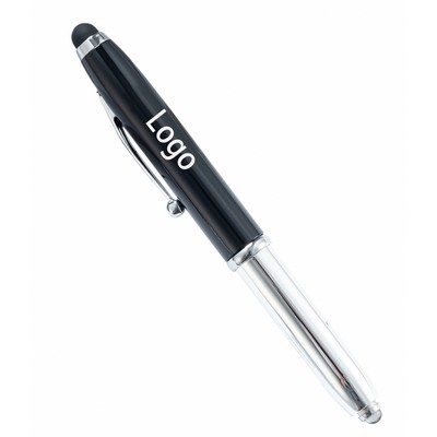 Multi-Function Capacitive Pen With Led Flashlight Ballpoint