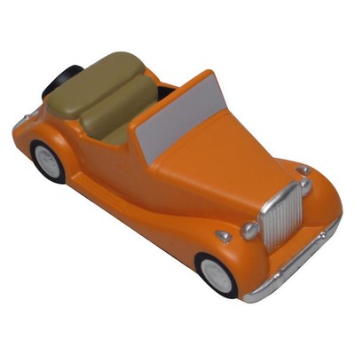 Realistic Orange Retro Car Shaped Stress Reliever