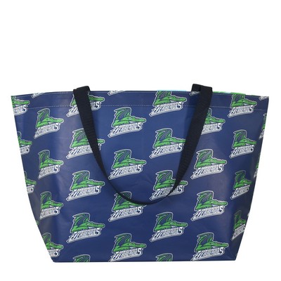 Fashionable 200g Double Layered Laminated Non-Woven Beach Bag 22"x13"x6"