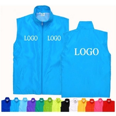 Polyester Unisex Advertising Volunteer Vest