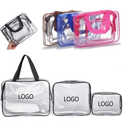 3 PCS Travel Toiletry Makeup Bag