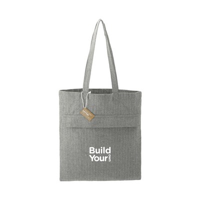 Recycled Cotton Tote with Zip Pocket