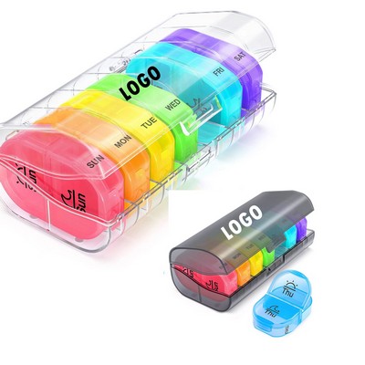 Rainbow Weekly Pill Box