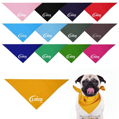 MOQ 100PCS Adjustable Triangle Pet Handkerchief