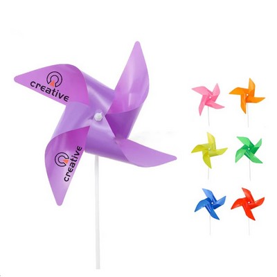 Solid Color Windmill With Stick