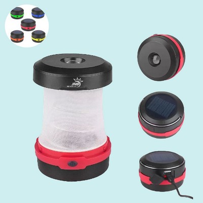 Compact Collapsible Solar Powered LED Camping Lantern