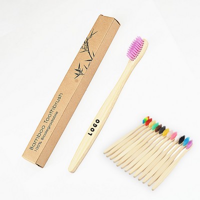 Natural Bamboo Toothbrush With Case