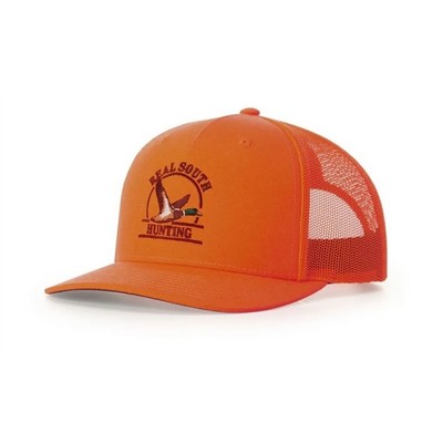 Richardson 882FP Blaze Orange Five Panel Trucker Hat