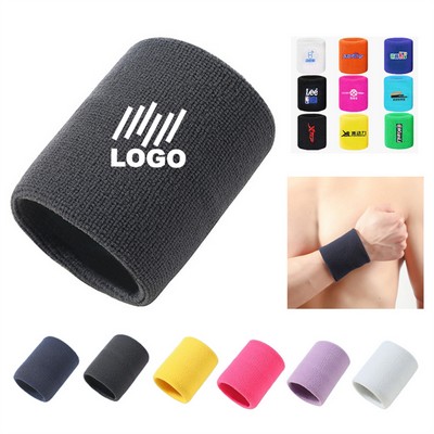 Embroidered Sports Wristbands Wrist Sweatbands