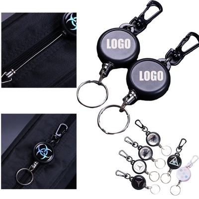 Telescopic Wire Rope Anti-Theft And Anti-Lost Keychain