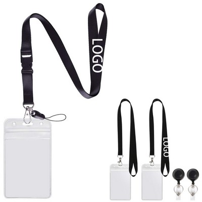 ID Badge Holder with Lanyards