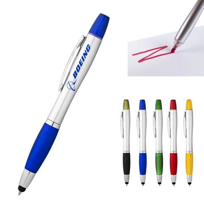 2-in-1 Ballpoint Pen with Highlighter