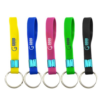 Silicone Wristband Keyring/ Keychain