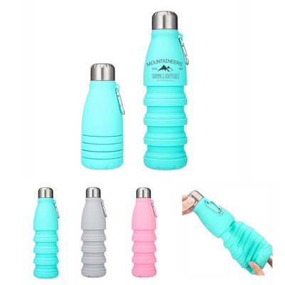 19oz Collapsible Silicone Water Bottle