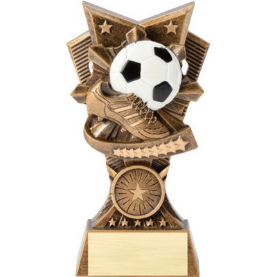 Soccer 3D Design Resin Award - 6" Tall