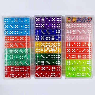 Translucent Dice Set 100Pcs