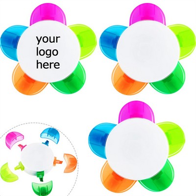 5-In-1 Petals Highlighters Flower Shape