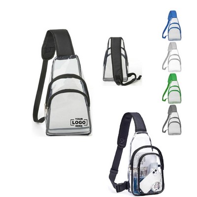 Clear PVC Cross Body Backpack