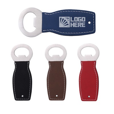 Stainless Steel PU Bottle Opener