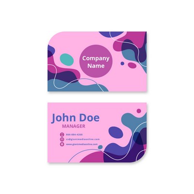 Die-Cut Business Cards, Printed Front and Back (3.5" x 2")