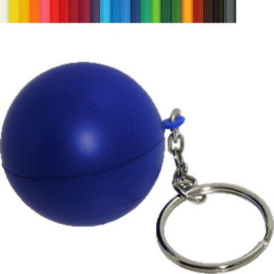 Glossy Ball Stress Reliever Keychain