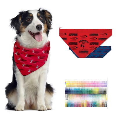 Large Triangle Pet Bandana with Collar Slot