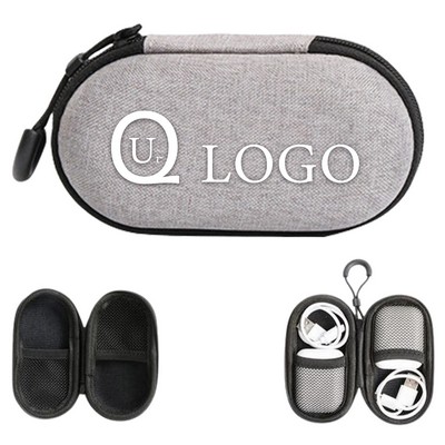 Oval Earphone Carrying Case