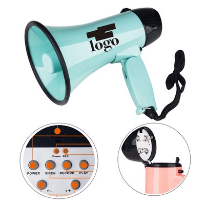 25W Megaphone With Speaker Voice And Siren