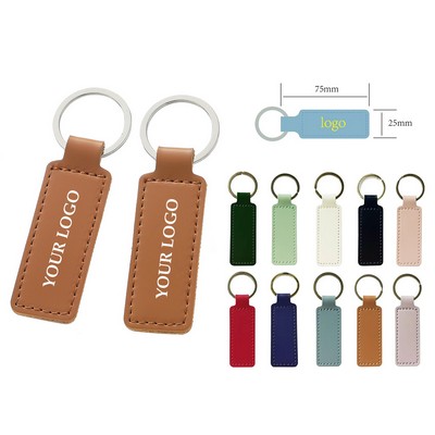 Pu Leather Car Personality Business Key Ring