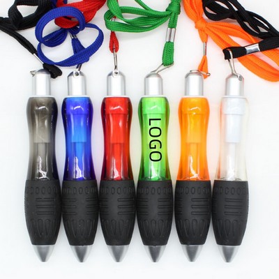 Portable Fat Ballpoint Pens With Rope