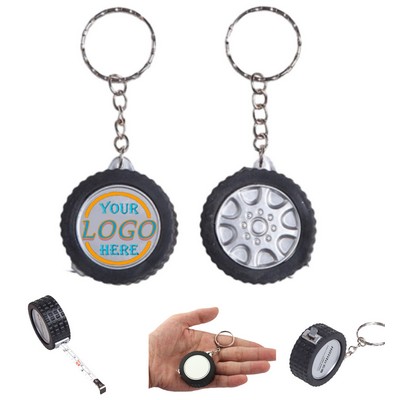 Tire Tape Measure Keychain