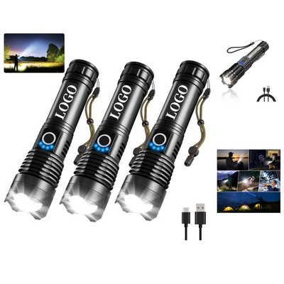 High Lumens Rechargeable Flashlight