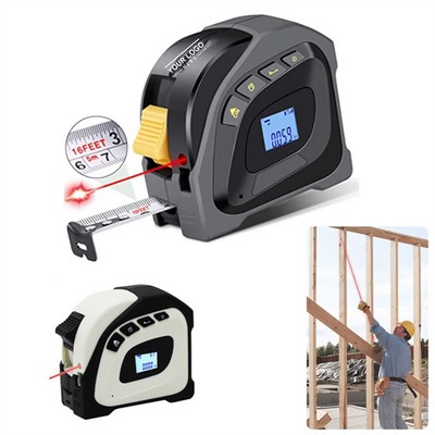 2-in-1 Laser Tape Measure with Digital Display