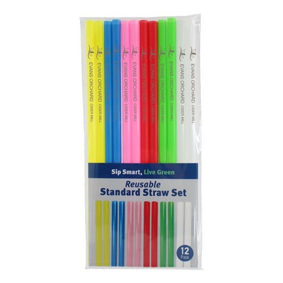 Reusable Standard Straw - 12 Pack